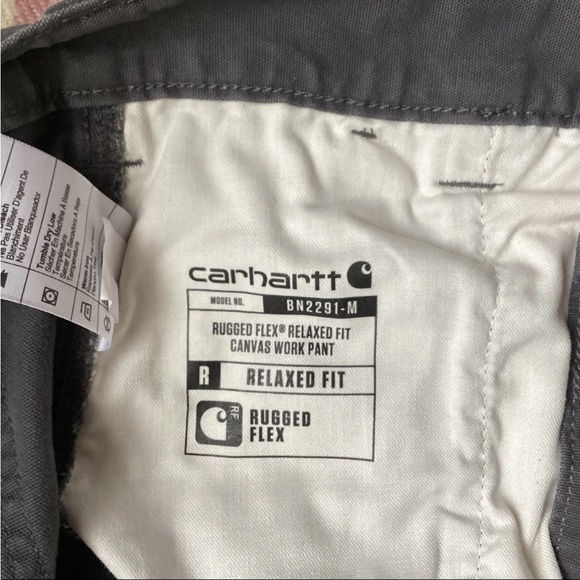 NWOT’s Carhartt Rugged Flex Relaxed Fit Canvas Work Pants Size 34x34 - Picture 7 of 9